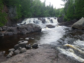 Two Steps Falls on Baptism River (upper step)